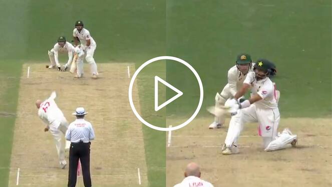 [Watch] Aamer Jamal Stuns Nathan Lyon With An 'Outrageous' Reverse-Sweep Six